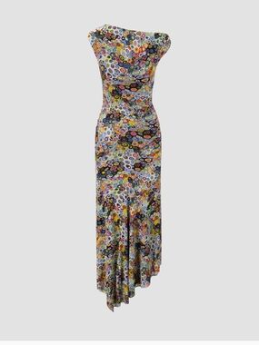Staud Amaris print dress in Milleflori print.